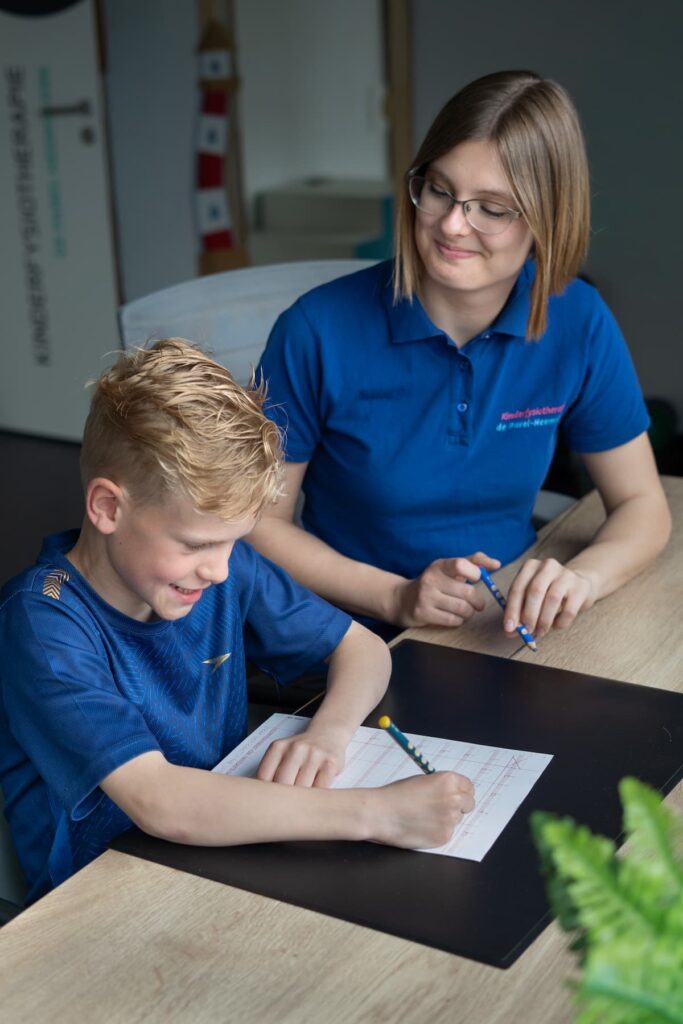 Kinderfysio: schrijftraining voor schoolkinderen